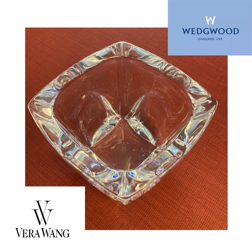 VERA WANG WEDGWOOD Crystal Cabochon Votive Candle Holder 3.5"